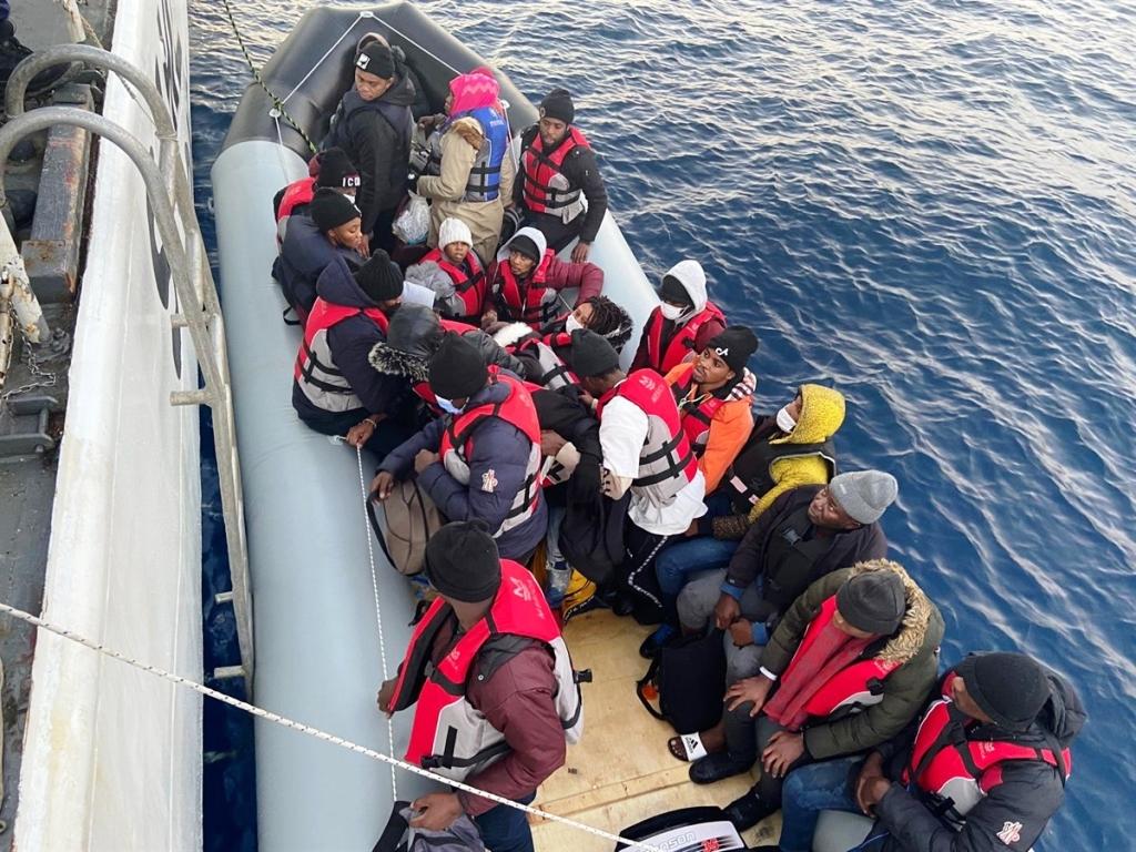 Bodrum 56 Göçmen Kurtarıldı