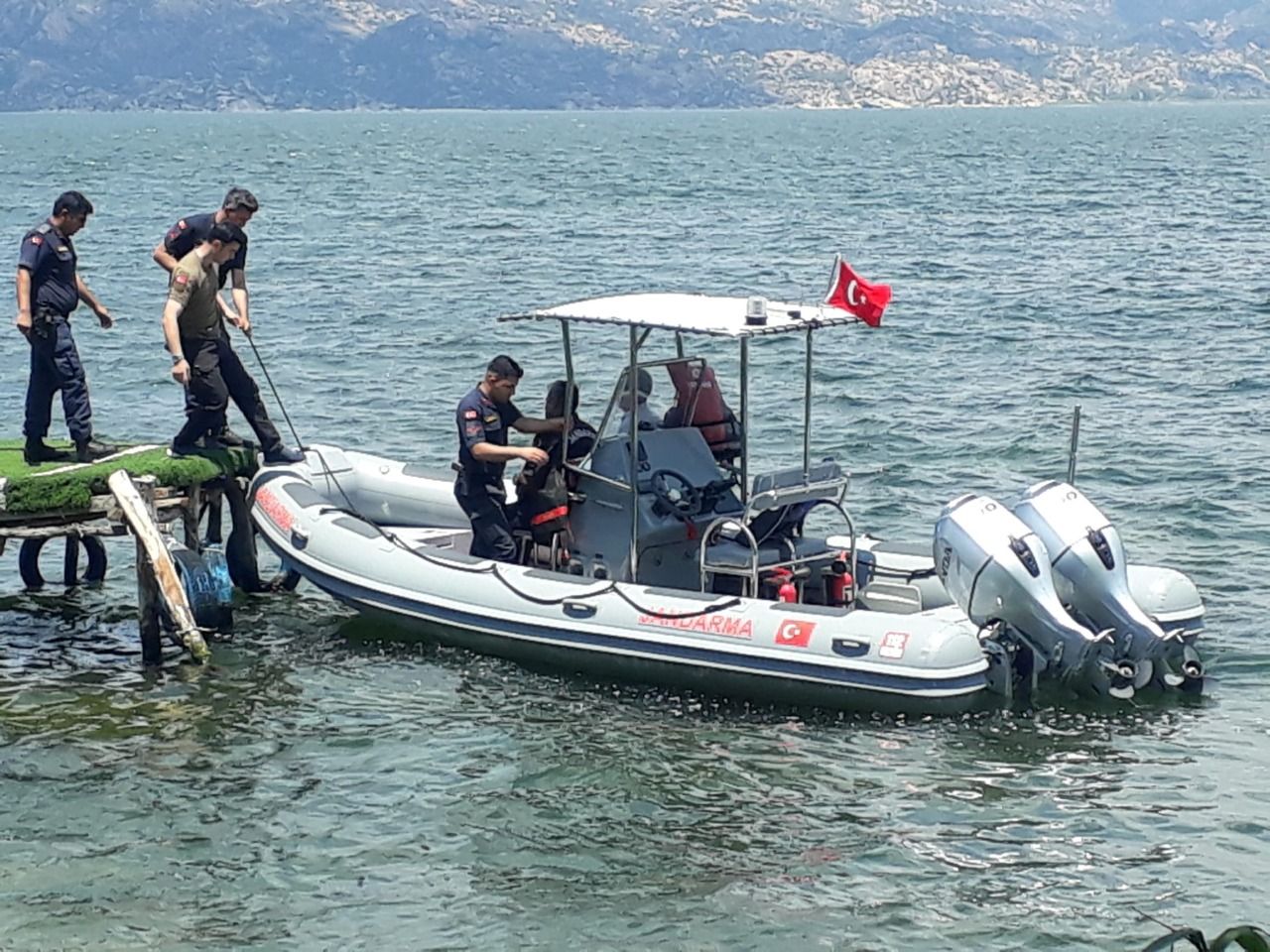 Bafa'da Tekne Alabora Oldu