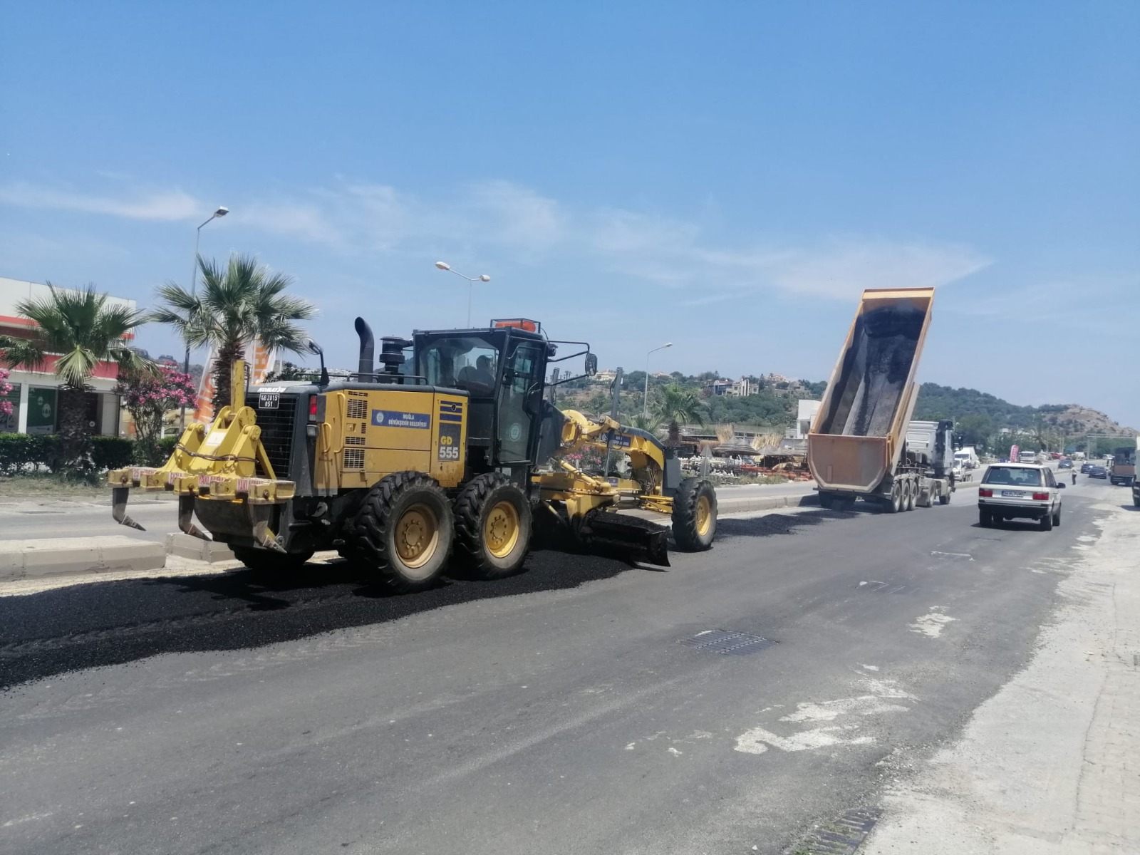 Akyarlar'da Asfalt Çalışması Başladı