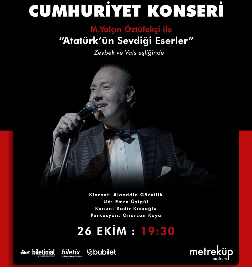 Metreküp Bodrum’da Cumhuriyet Konseri