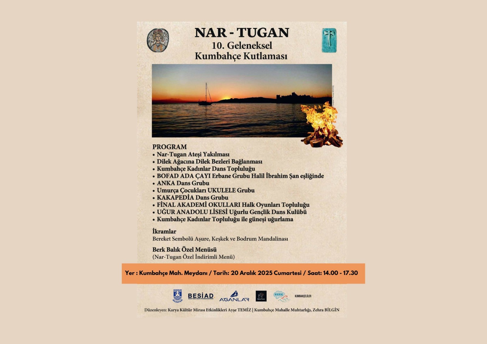 Nar-Tugan 10. Geleneksel Kumbahçe Kutlaması 20 Aralık'ta